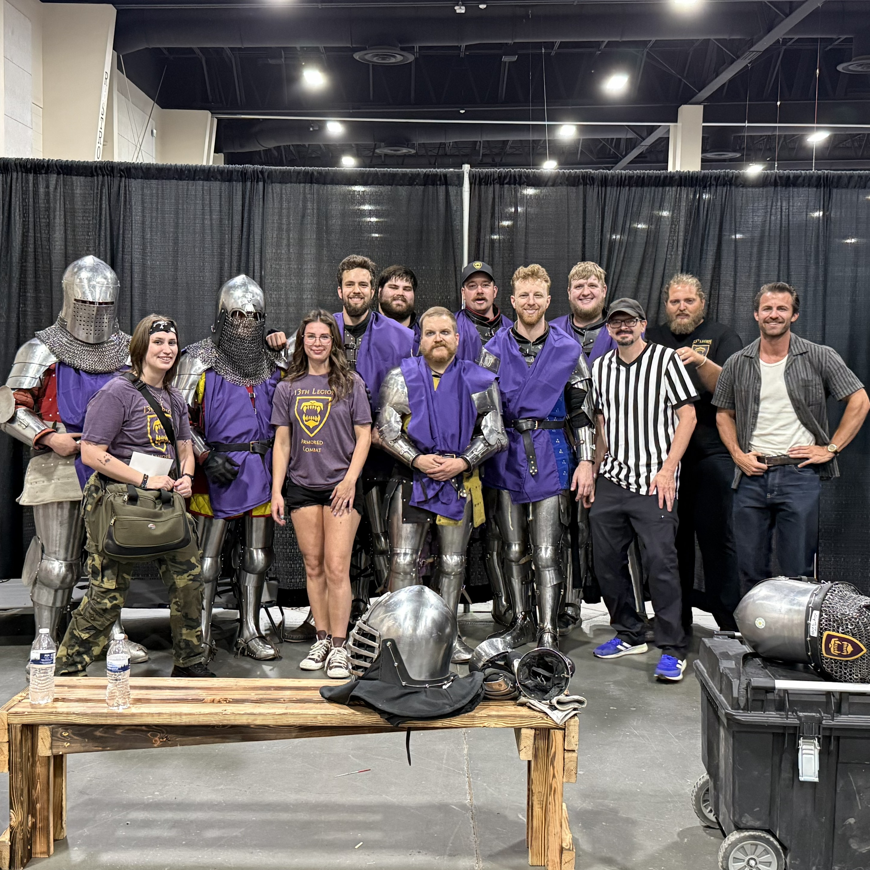 The 13th Legion team at a tournament
